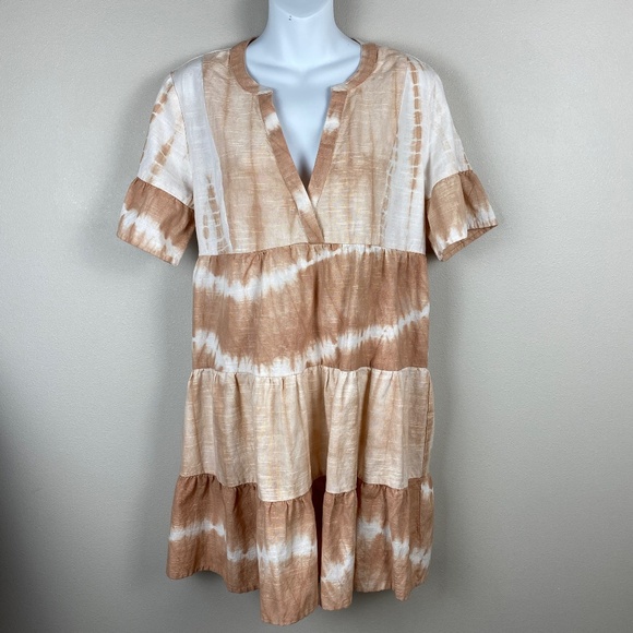 Faherty Maple Sugar La Vida Dress - Size Medium - Picture 1 of 9